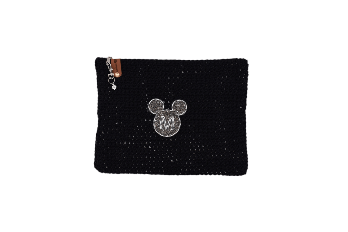 Handmade crochet zipper pouch for women