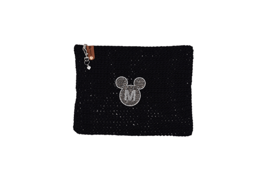 Handmade crochet zipper pouch for women