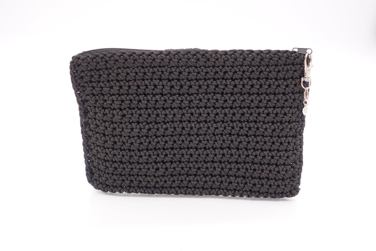 Handmade crochet zipper pouch for women