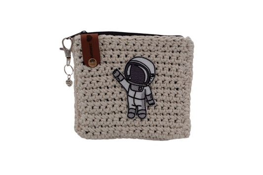 Handmade crochet zipper pouch for women