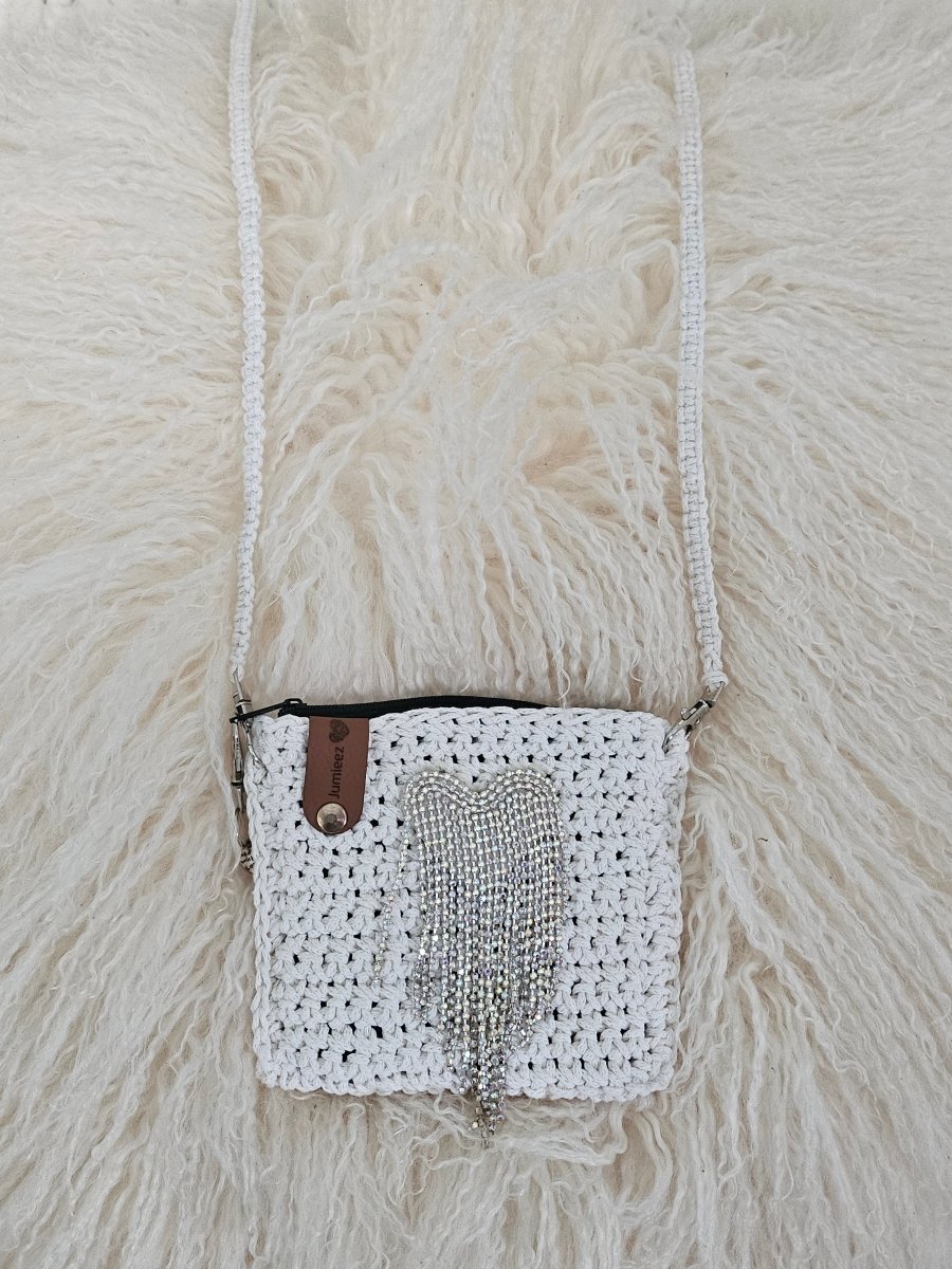 Handmade crochet zipper pouch for women