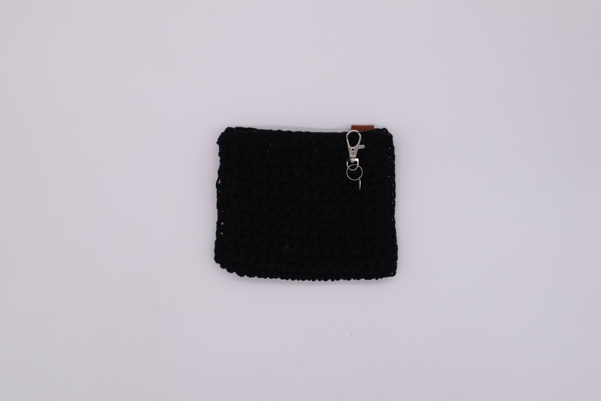 Handmade crochet zipper pouch for women