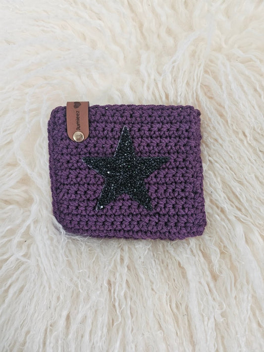 Handmade crochet zipper pouch for women