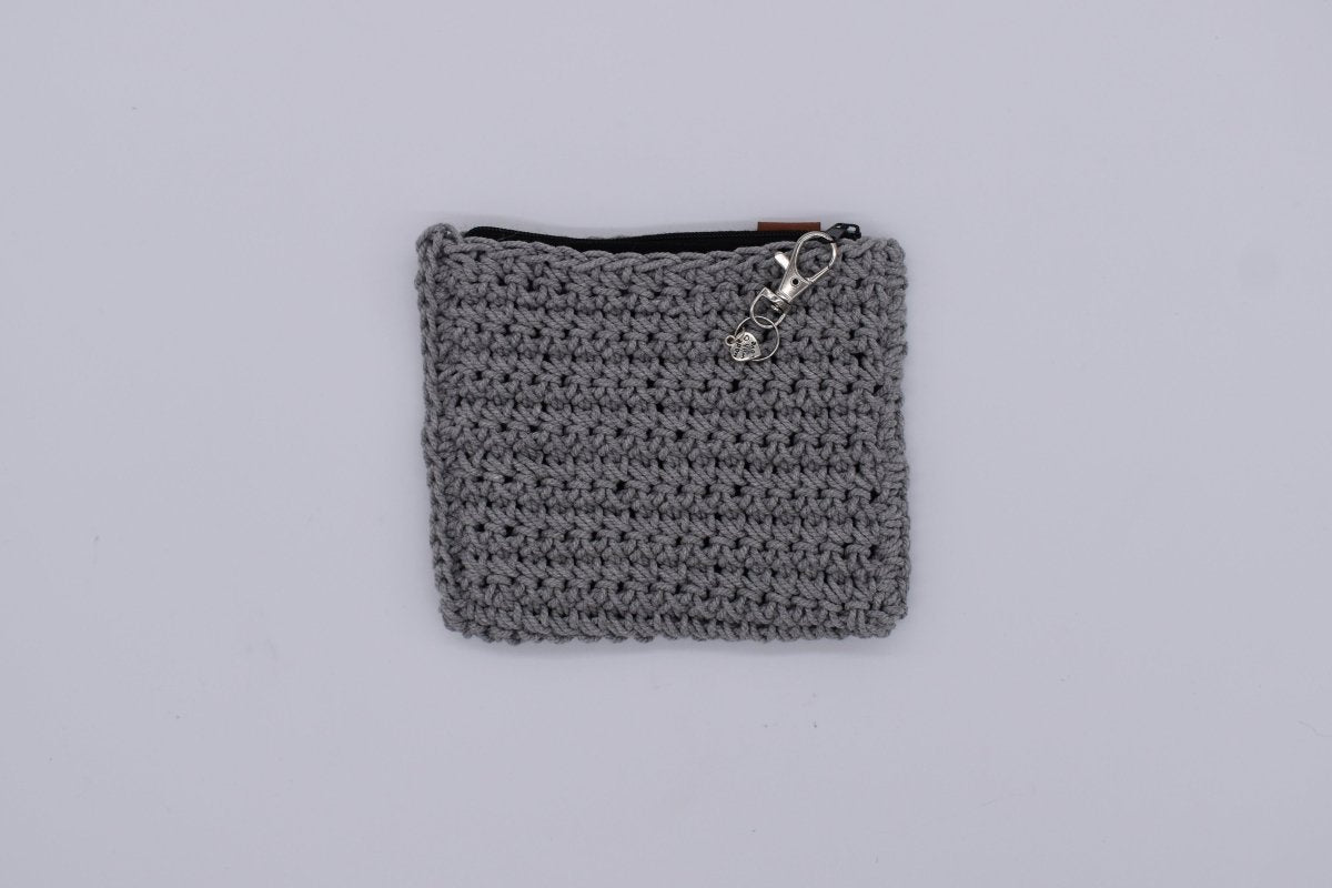 Handmade crochet zipper pouch for women