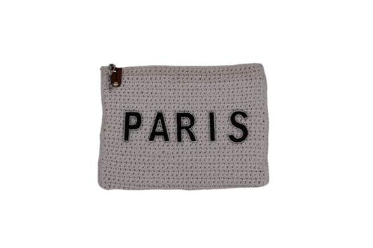 Handmade crochet zipper pouch for women