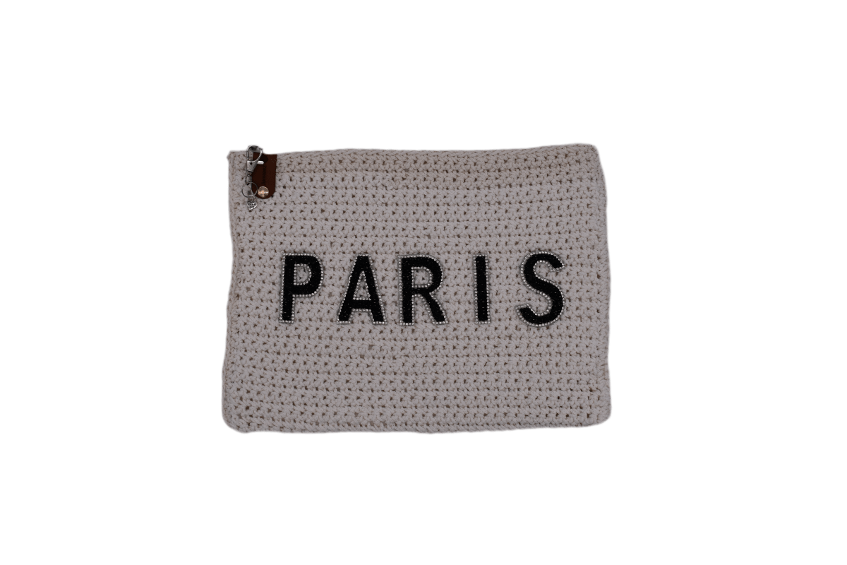 Handmade crochet zipper pouch for women