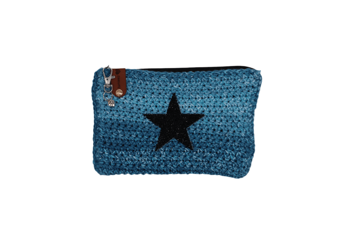 Handmade crochet zipper pouch for women