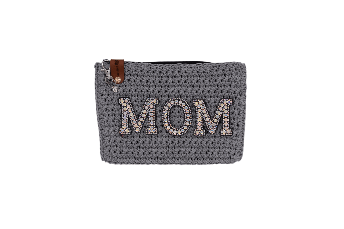 Handmade crochet zipper pouch for women