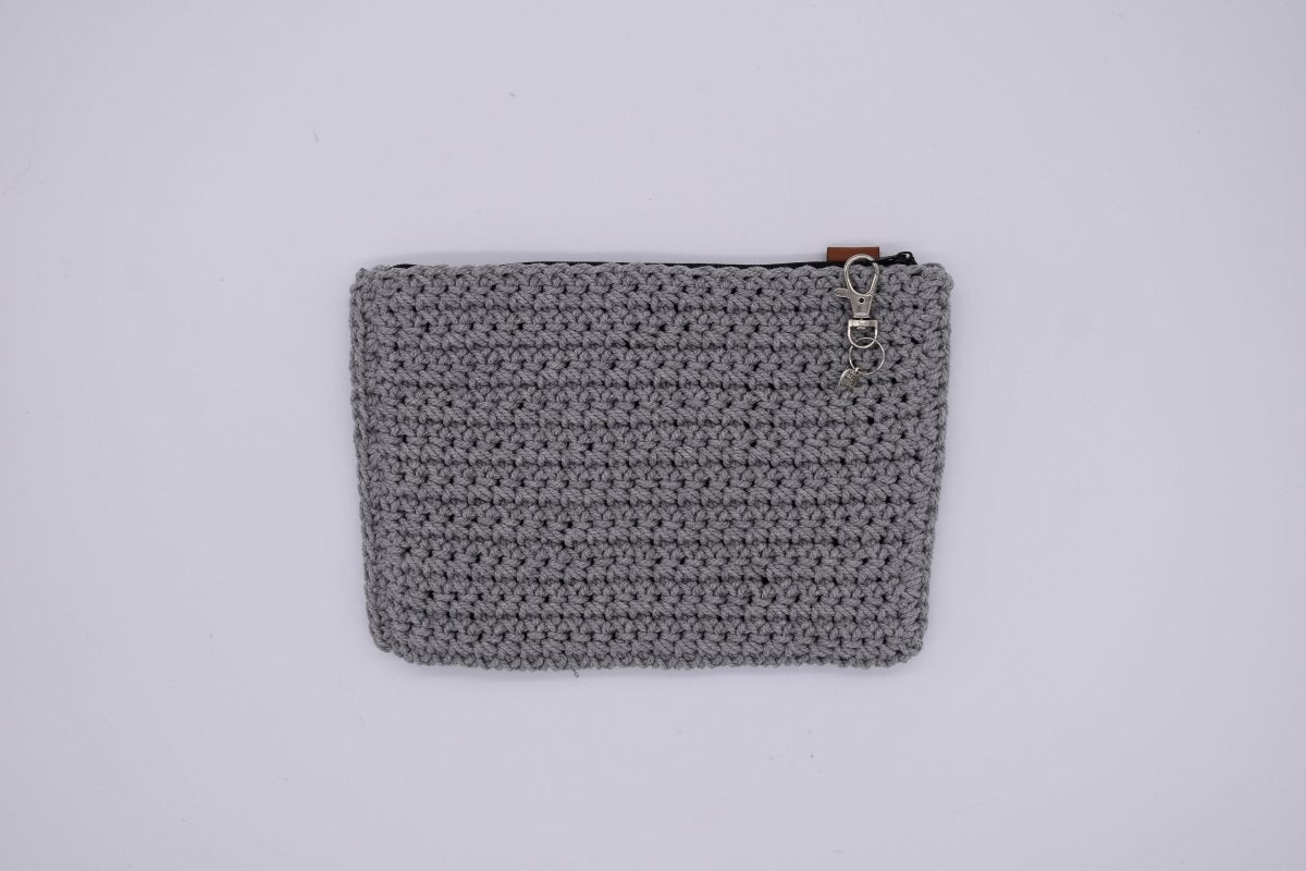 Handmade crochet zipper pouch for women