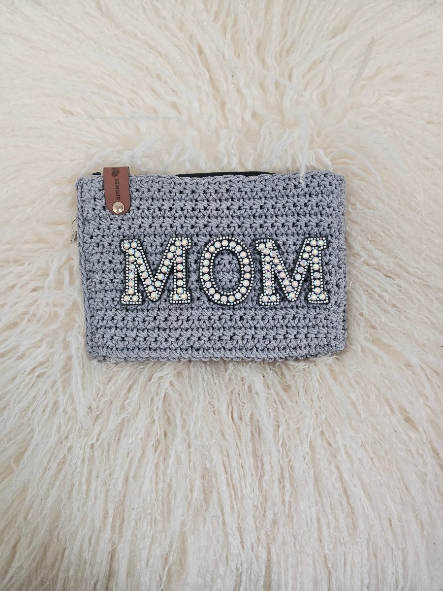 Handmade crochet zipper pouch for women