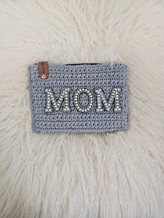 Handmade crochet zipper pouch for women